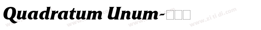 Quadratum Unum字体转换